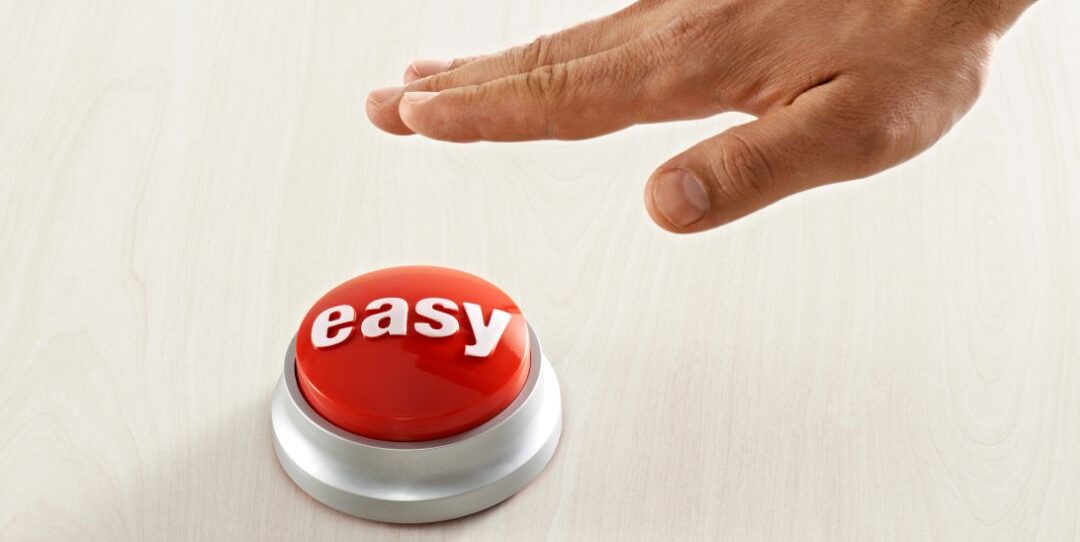 The Easy Button depicts Reducing Customer Effort